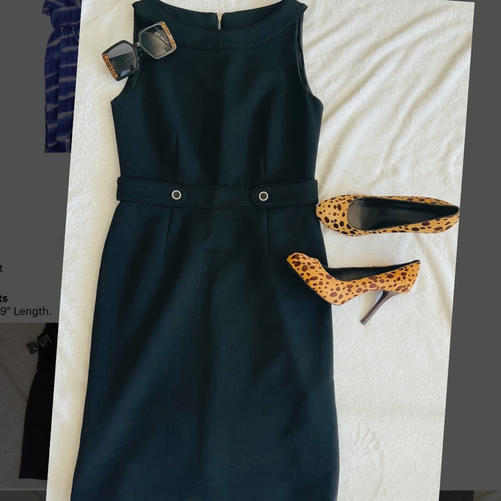 Tory Burch Black Sleeveless Mini Sheath Dress